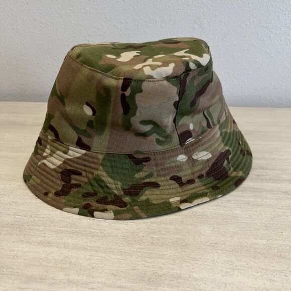 Free People/Urban Outfitters Bucket Hat Camouflage Green Brown Reversible OS - Picture 10 of 11